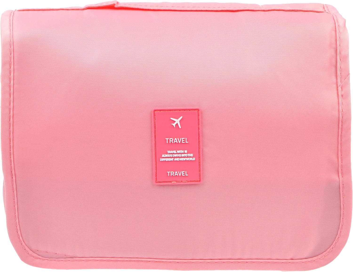 TxoLIFE Cosmetic Makeup Bag Case Hanging Toiletry Bag Travel Organizer Travel Kit for Women Men Pink
