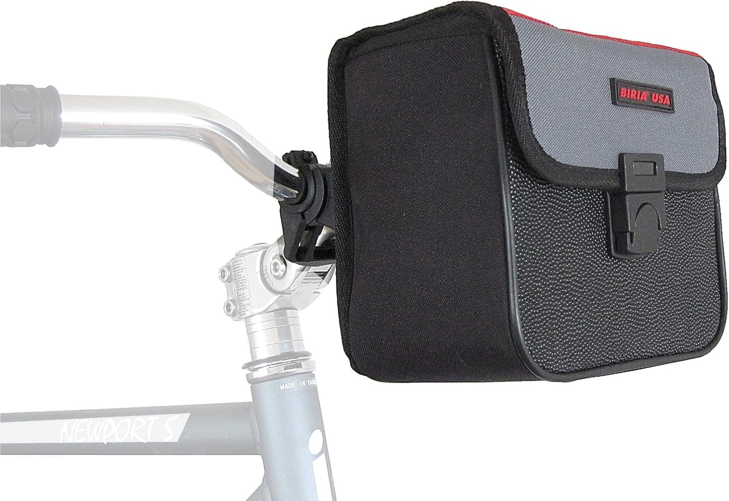 BIRIA Front Bicycle Handlebar Bag, Tour Guide, Quick Release Max Carry On Weight Limit: 12 LB