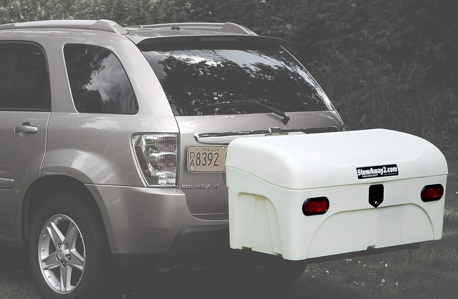 Stowaway Standard Cargo Carrier with SwingAway Frame for 2" Hitch- Ivory