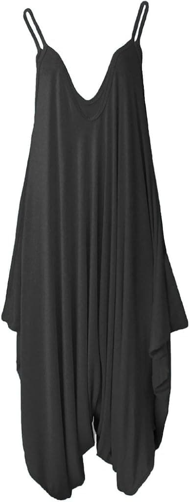 RM Fashions Women's Plus Size Spaghetti Strap Jumpsuit