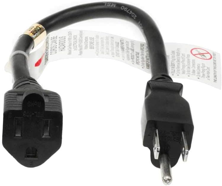 SF Cable 2ft 16 AWG NEMA 5-15P to NEMA 5-15R Outlet Saver Power Extension Cord