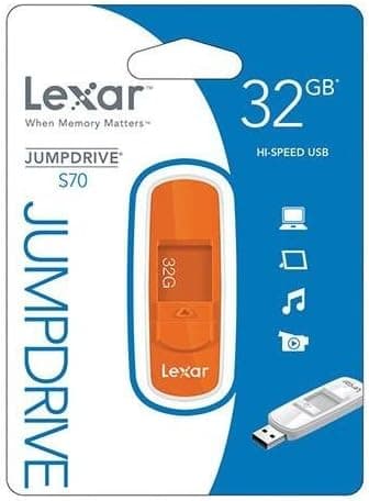 Lexar JumpDrive S70 32 GB USB Flash Drive LJDS70-32GASBNA - Orange