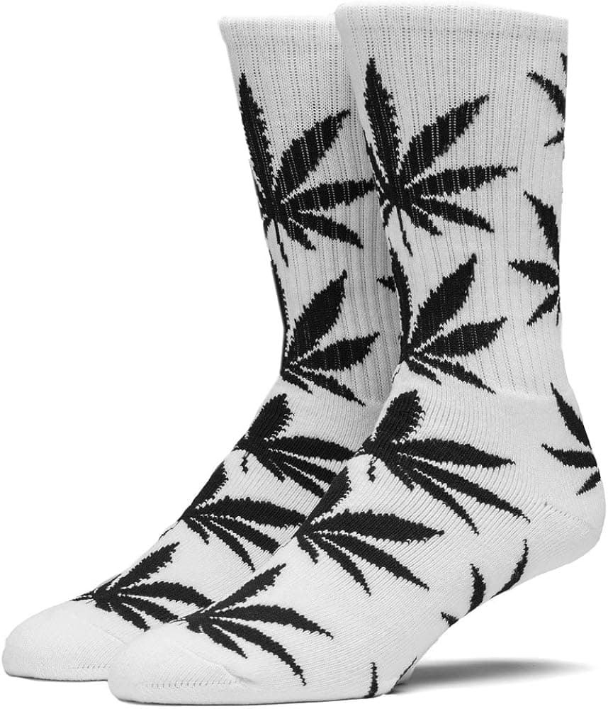 HUF Plantlife Socks White/Black - One Size