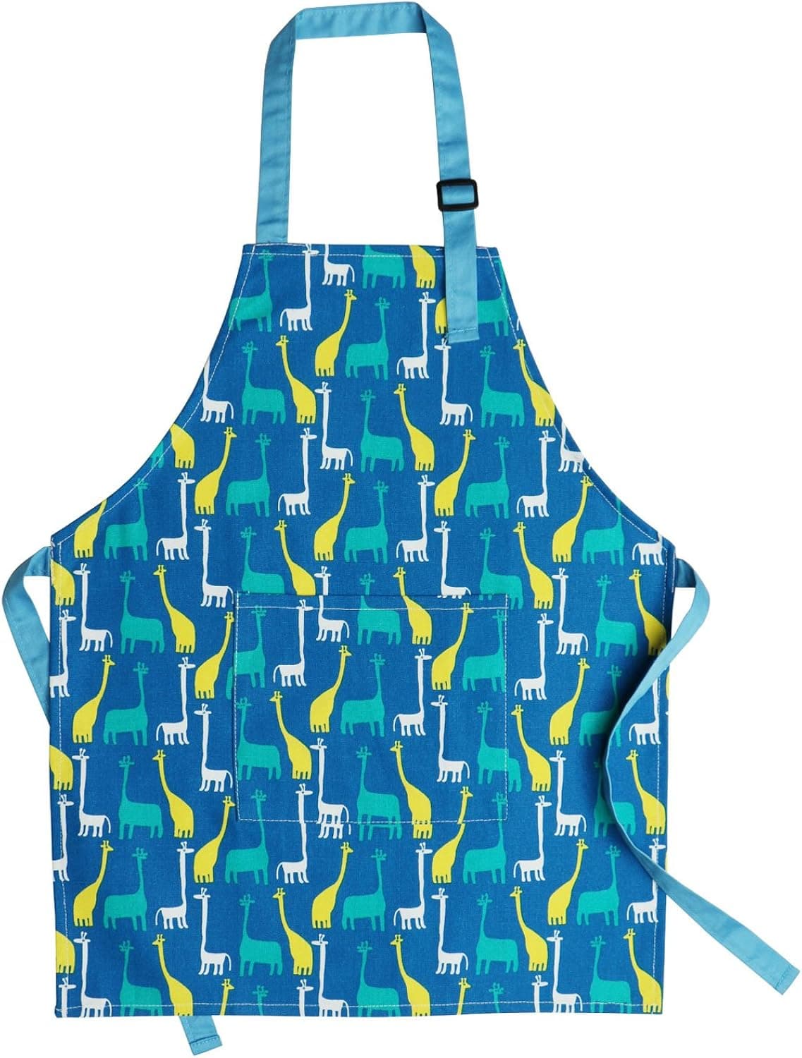 Kids Aprons, Cotton Children Aprons with Adjustable Neck Strap Child Chef Aprons