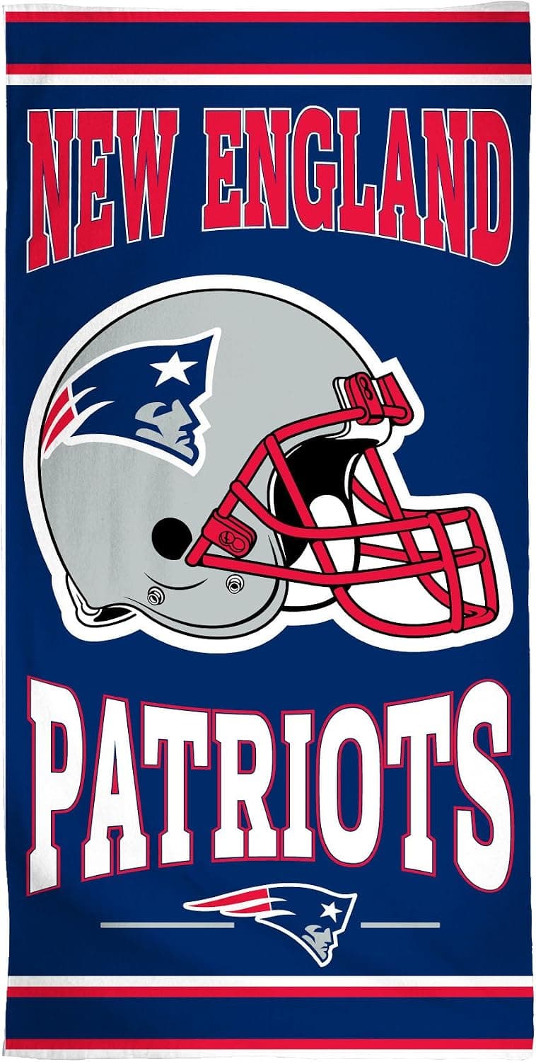 WinCraft NFL New England Patriots Fiber Beach Towel, 30" x 60"