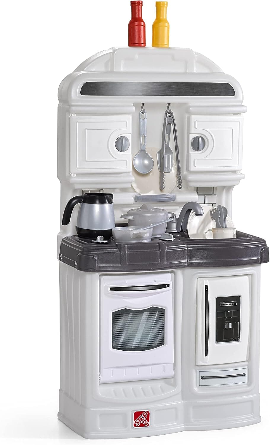 Step2 Quaint Kitchen – White – Children’s Play Kitchen – Kitchen Set for Kids – Includes 20+ Toy Kitchen Accessories – Interactive Features for Realistic Pretend Play – Kitchen Role Play