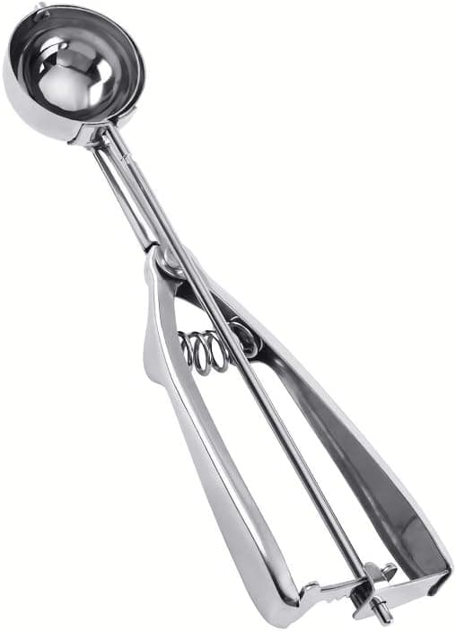 NIUTA Stainless Steel Cookie Scoop， Ice Cream Scoop ，Silver