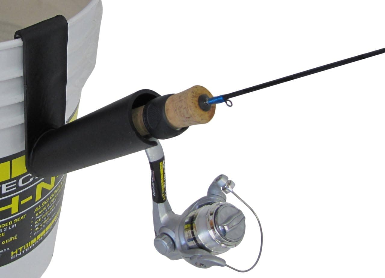 HT Enterprise BBRH-1 Bucket Master Rod Holder-Easily Clips onto The Bucket, Multi, one Size