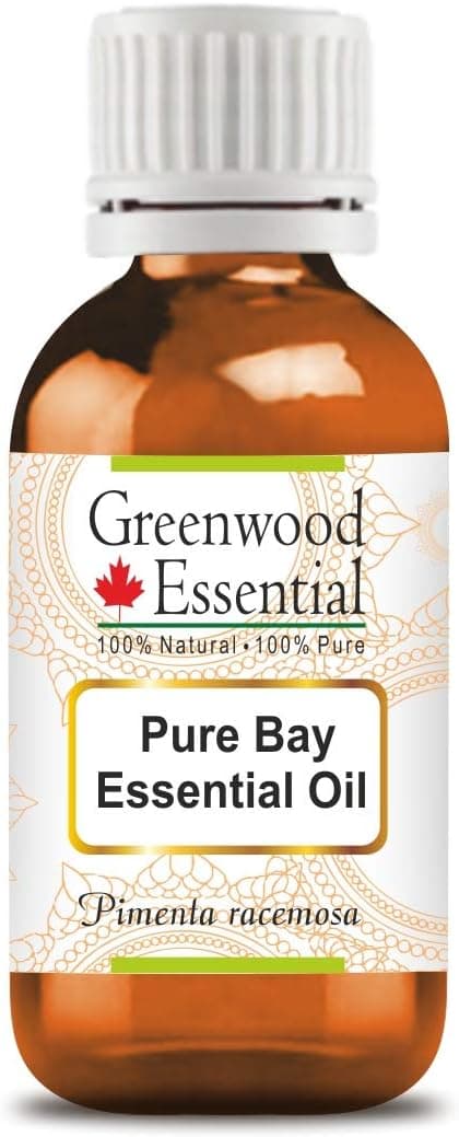 Greenwood Essential Pure Bay Essential Oil (Pimenta racemosa) Steam Distilled 100ml (3.38 oz)