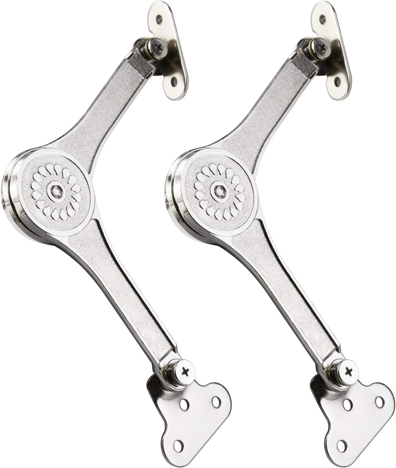 Lid Support Hinge, Douper Random Angle Lid Stays Tension Adjustable Toy Box Lid Hinge Maximum Weight Capacity 40lbs/2pcs (Pack of 6)