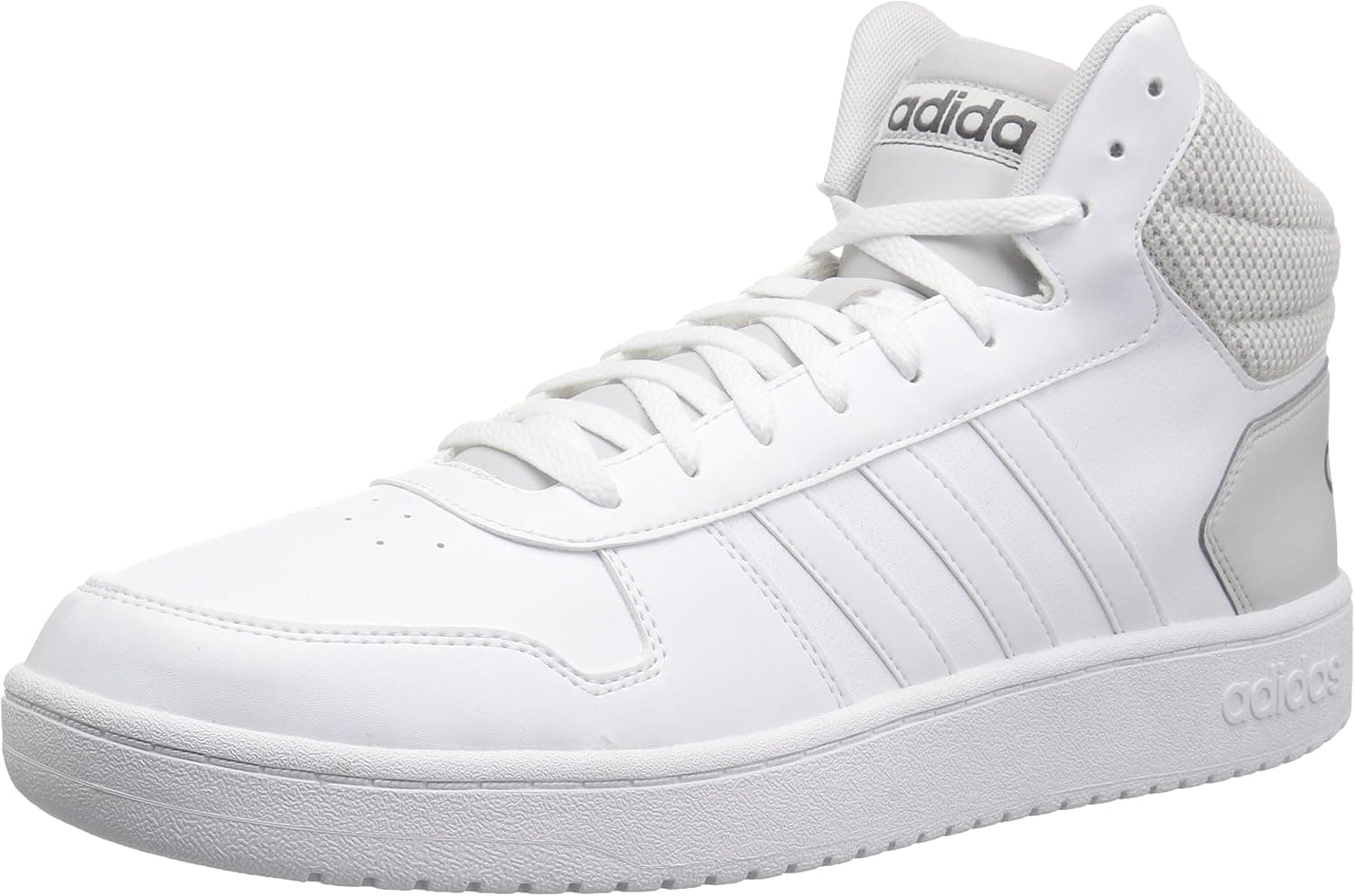 adidas Men's VS Hoops Mid 2.0, White/White/Grey One, 9 M US
