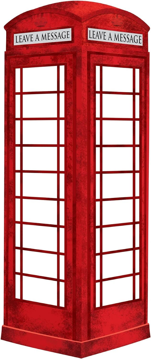 Wall Pops WPE0649 WPE0649 London Phone Booth Dry Erase Wall Decal