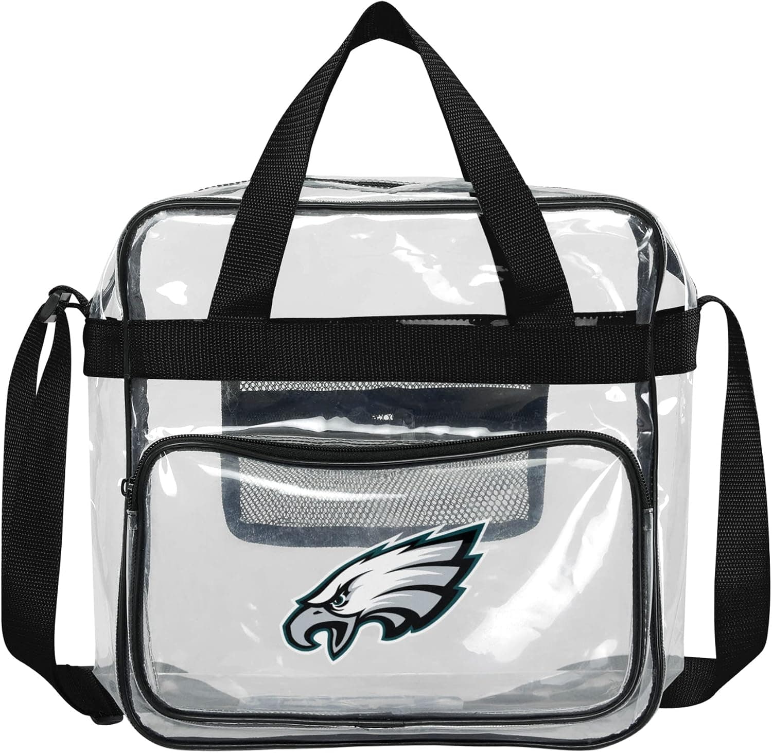 FOCO NFL Team Logo Clear See Through Stadium High End Messenger Bag