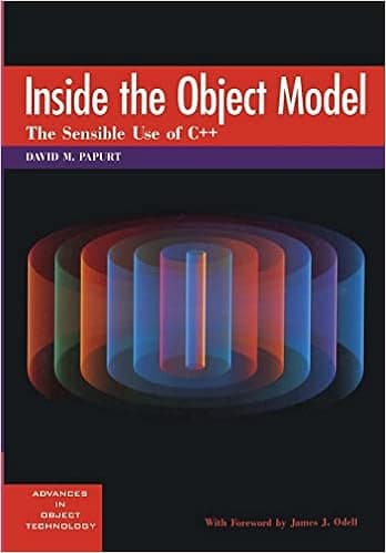Inside the Object Model: The Sensible Use of C++ (SIGS: Advances in Object Technology, Series Number 4)