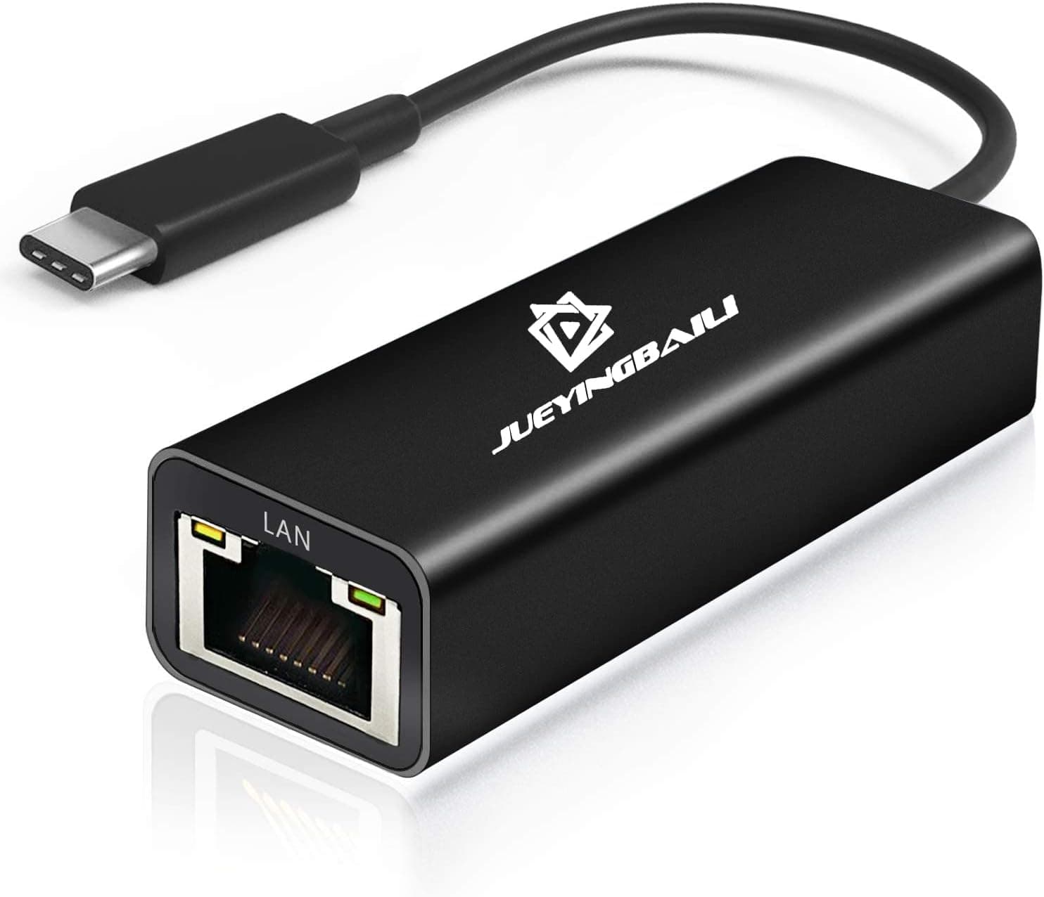 USB C to Ethernet Adapter - Ethernet to USB C/Thunderbolt 3 to RJ45 Wired Network Convert Adapter Plug & Play USB Type C Ethernet Cable Suitable for Mac Book,MacBook Air,Samsung,and More -Black