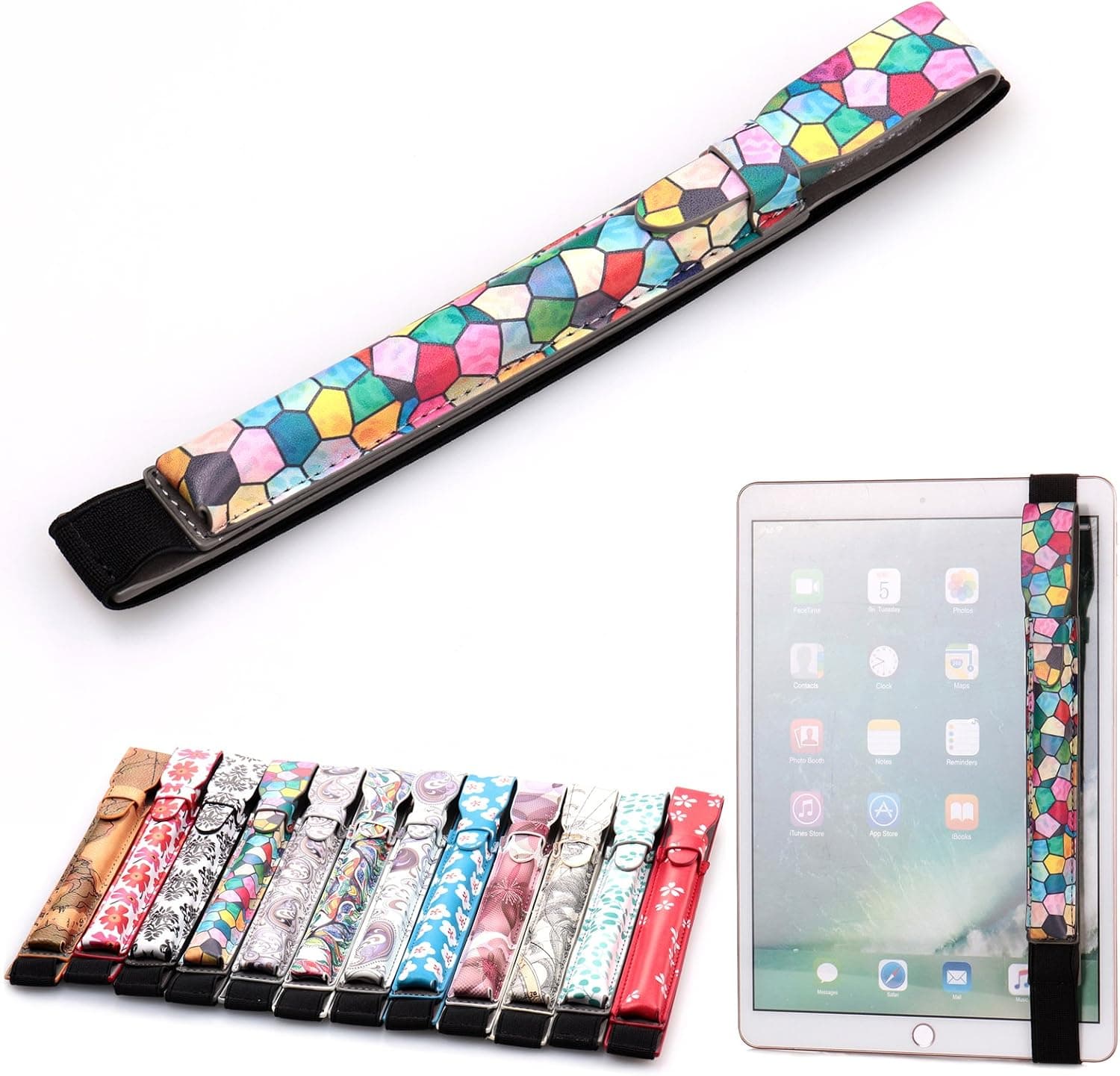 Artyond Pencil Case Holder for Apple Pencil,PU Leather Elastic Pencil Pocket Sleeve Detachable Pouch Cover for Apple Pencil, Compatible with iPad Pro 9.7, iPad Pro 10.5 & iPad Pro 12.9 Cases(Grid)