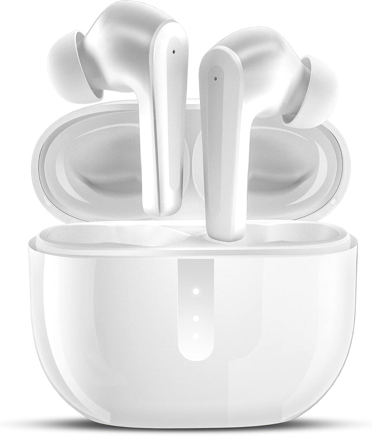 ssouwao Wireless Earbuds, Bluetooth Earphones, Touch Control 5.1 Headphones with 4 Mics for Clearer Calls, Enhanced Deep Bass, Portable Charging Case for Sport Work