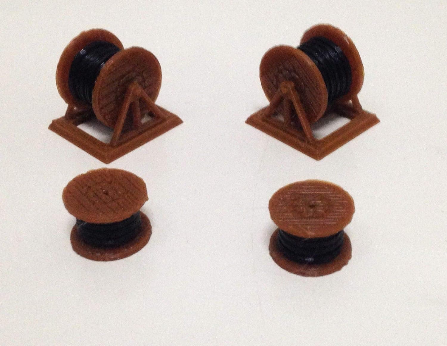 Outland Models Train Railroad Scenery Car Load Cable Drum 4pcs HO OO Scale