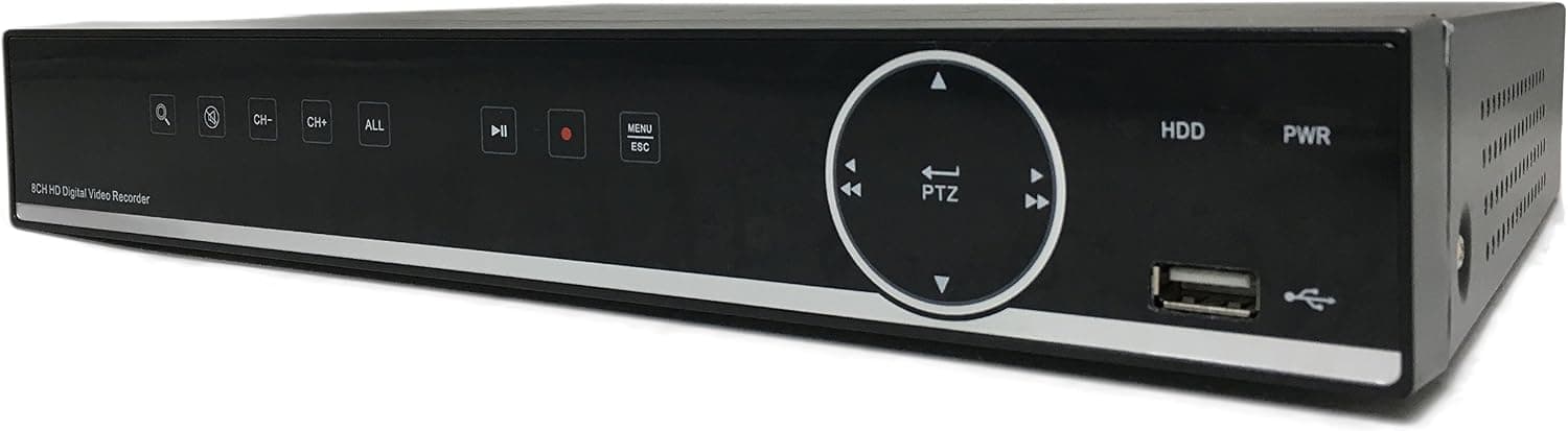 Aposonic 8-Channel H.264 3MP 1080P TVI/CVI/AHD/IP/Analog Penta-brid Surveillance DVR with 1TB HDD, HDMI/VGA Output, Mobile Access, Mac Ready