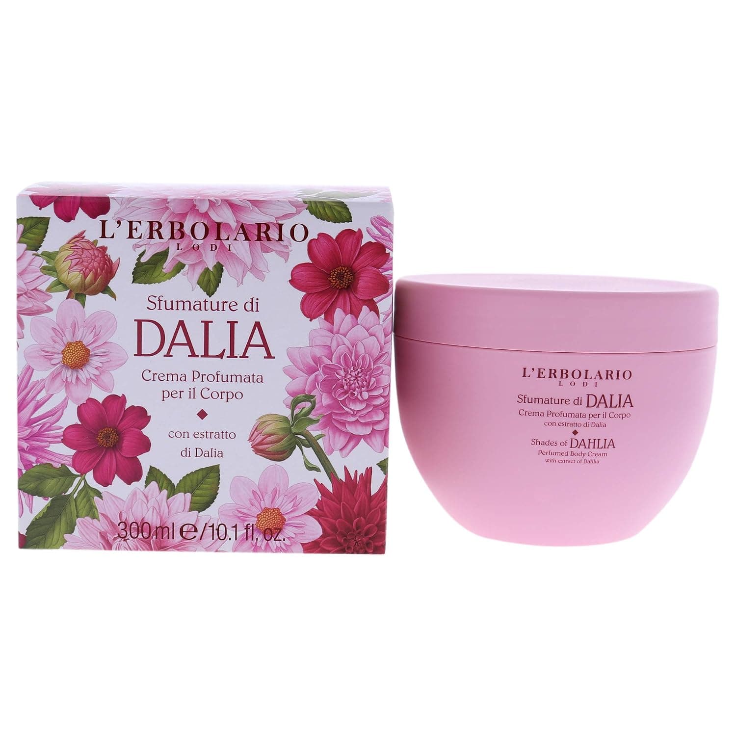 LErbolario Shades of Dahlia Perfumed Body Cream For Unisex 10.1 oz Body Cream