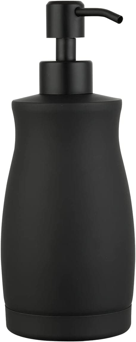 GAPPO Soap Dispenser Matte Black Stainless Steel Metal Pump Hand Lotion Bottle for Bathroom, Bedroom and Kitchen (13.5 Ounce / 400ML)