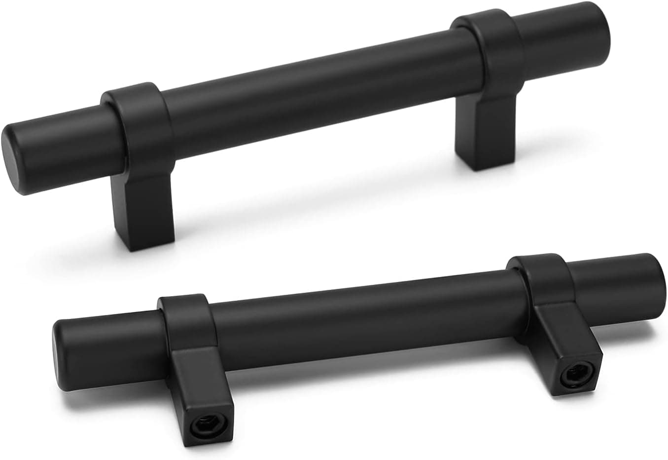 Peaha Black Cabinet Handles for Kitchen Cabinets 20 Pack - LST16BK76 3in Cabinet Handles Black Kitchen Drawer Pulls Black Cabinet Pulls Stainless Steel