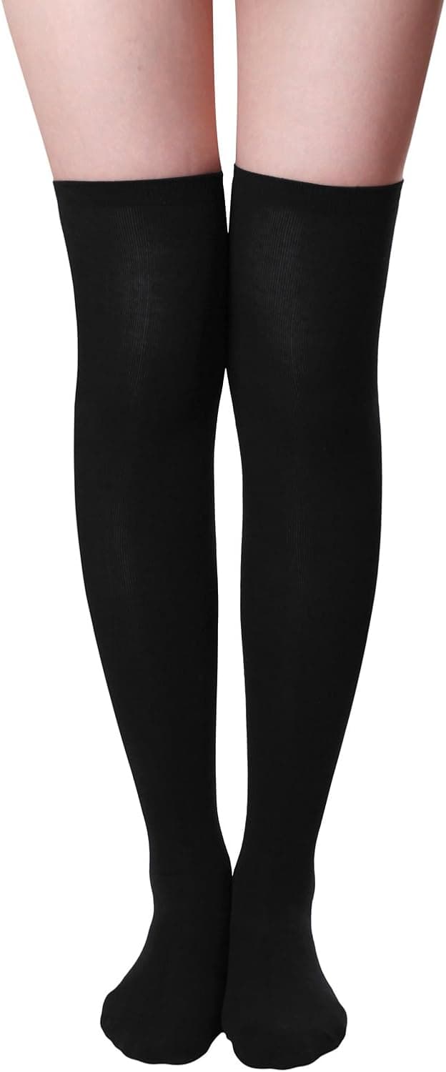 HASLRA Women's Over The Knee High Socks 1-3 Pairs