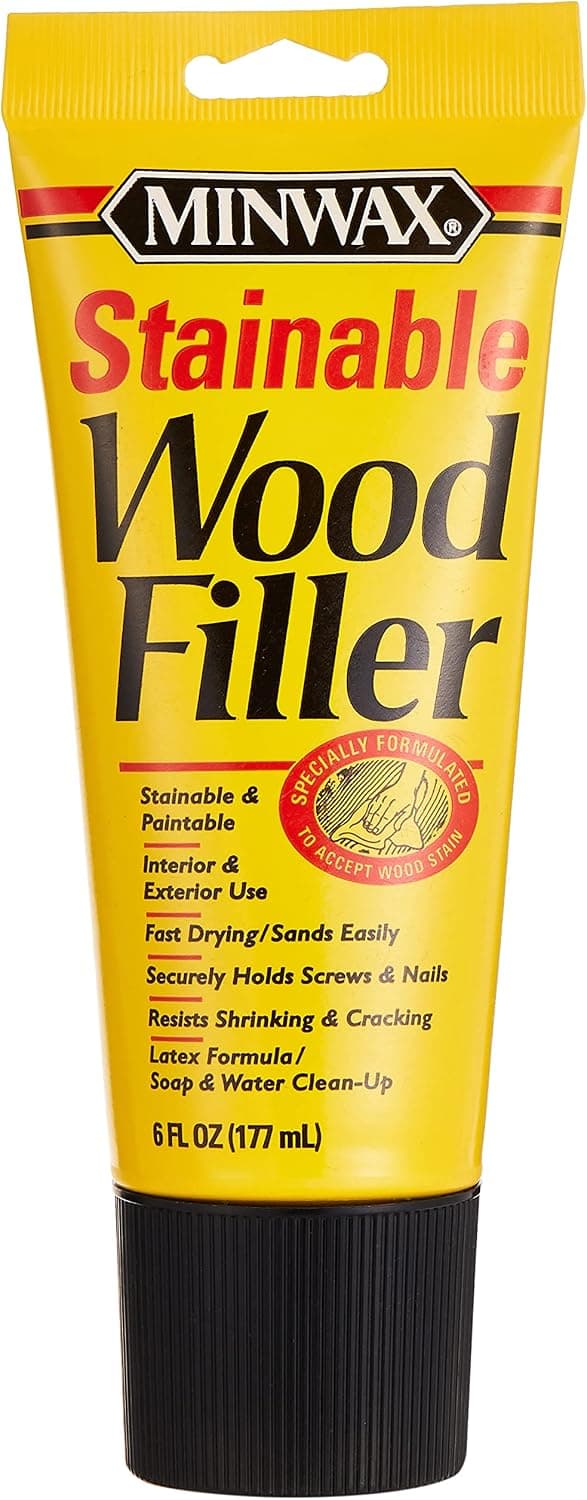 Minwax 42852000 Stainable Wood Filler, 6-Ounce