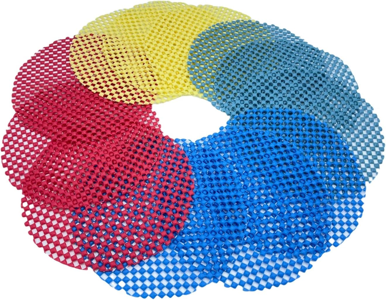 12 Pack Multi-Purpose Bottle and Jar Opener Grip Pads - 5.5” Round Non-Slip Kitchen Gripper for Lids, Cans and Medicine Bottles - 2-in-1 Coaster and Opener - by Bigleef