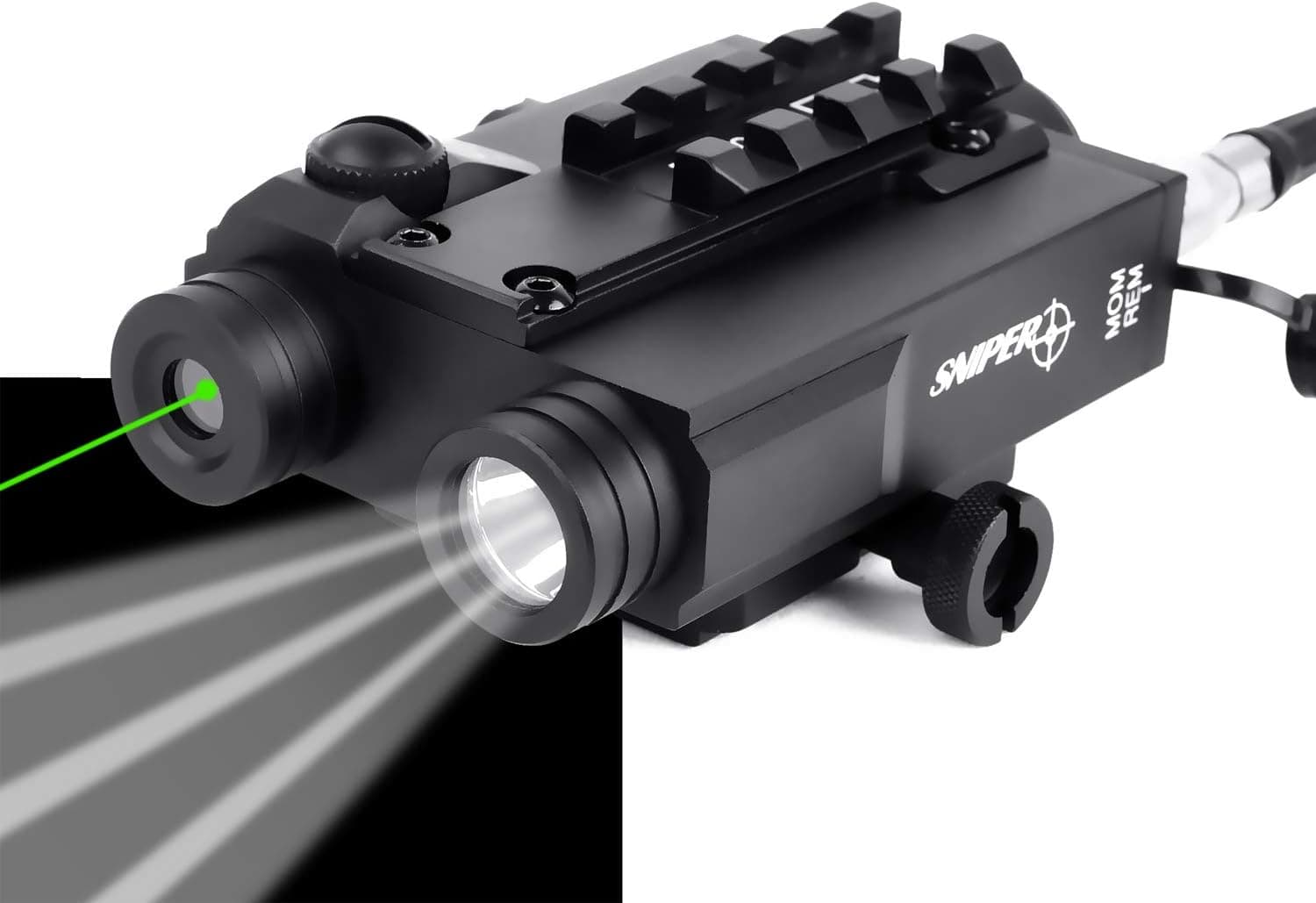 Sniper FL2000 Tactical Laser Sight + 200LM LED Light Combo with Pressure Cord Switch and Quick Release Mount