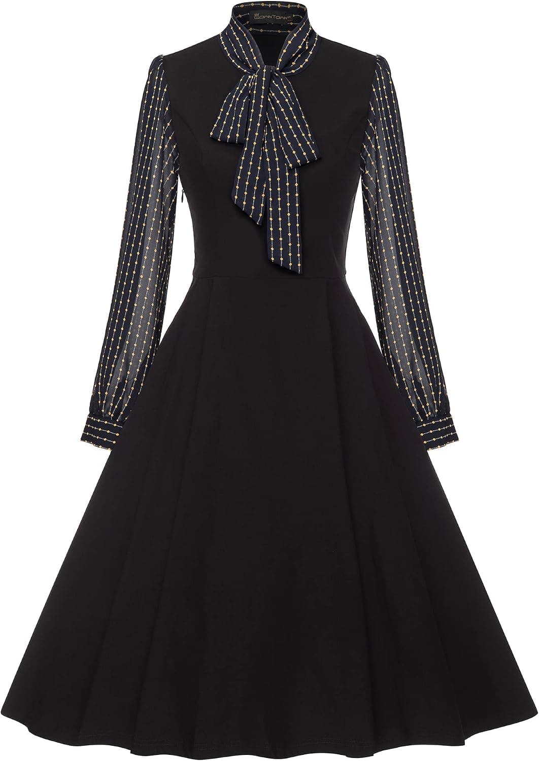 GownTown Women's 1950s Vintage Dresses Fit & Flare Dresses with Pocket