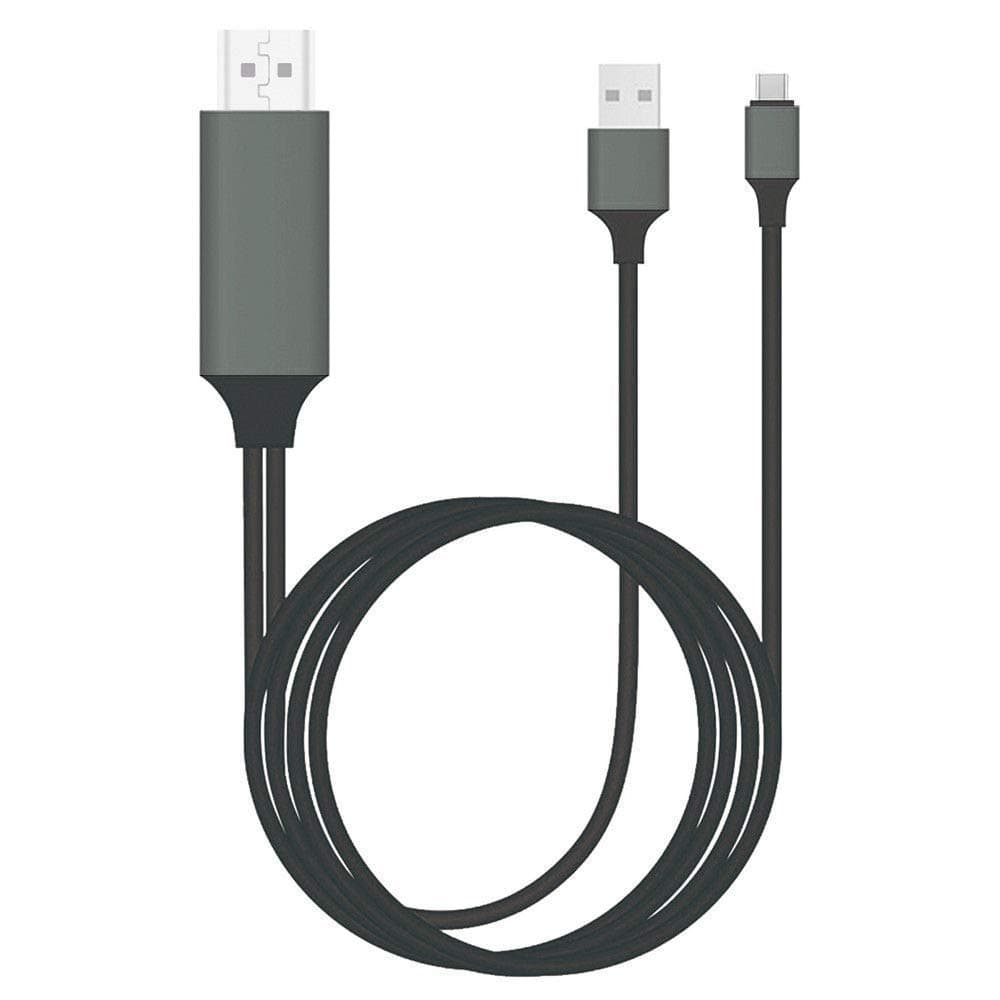 Hdmi Cable for Android Phone to TV, YCGSHOP Type-C to HDMI Converter Cable 6.6 Feet 1080P HDTV Adapter for Samsung Galaxy Note(Black)-Not Applicable to Micro USB