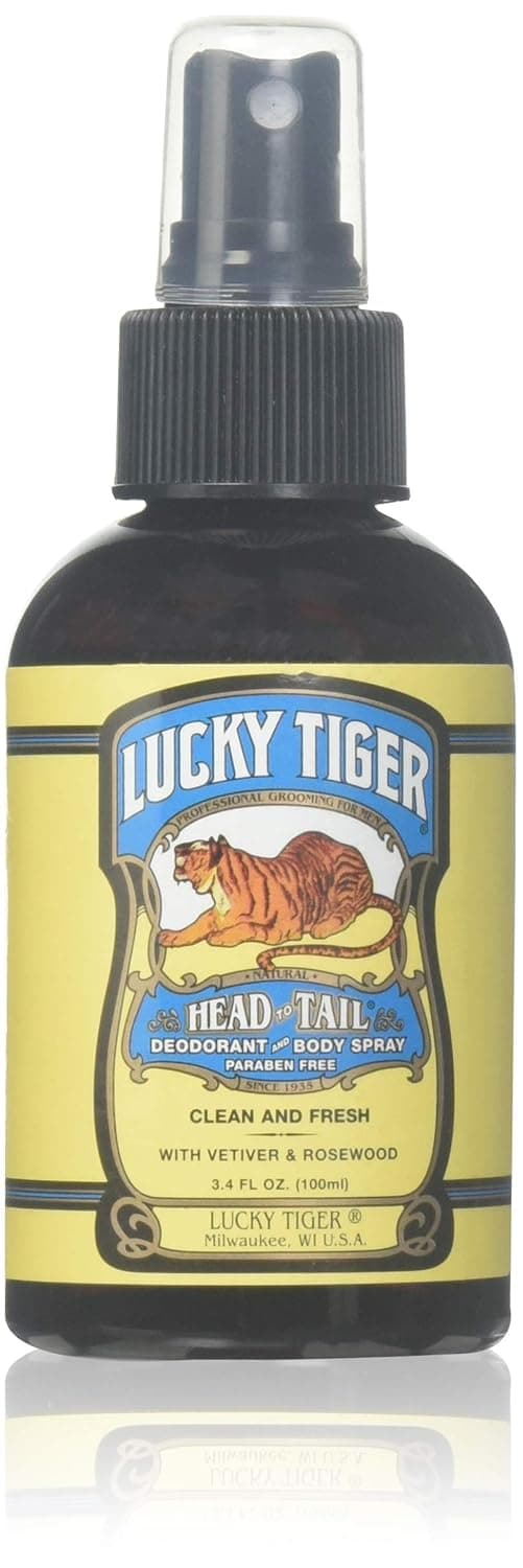Lucky Tiger Head toTail Deodorant and Body Spray - 3.4 fl oz