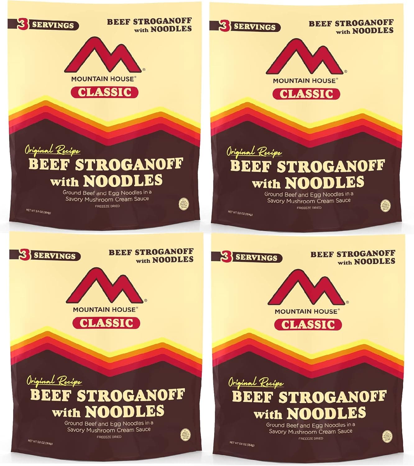 Mountain House Beef Stroganoff | Freeze Dried Backpacking & Camping Food | Survival & Emergency Food