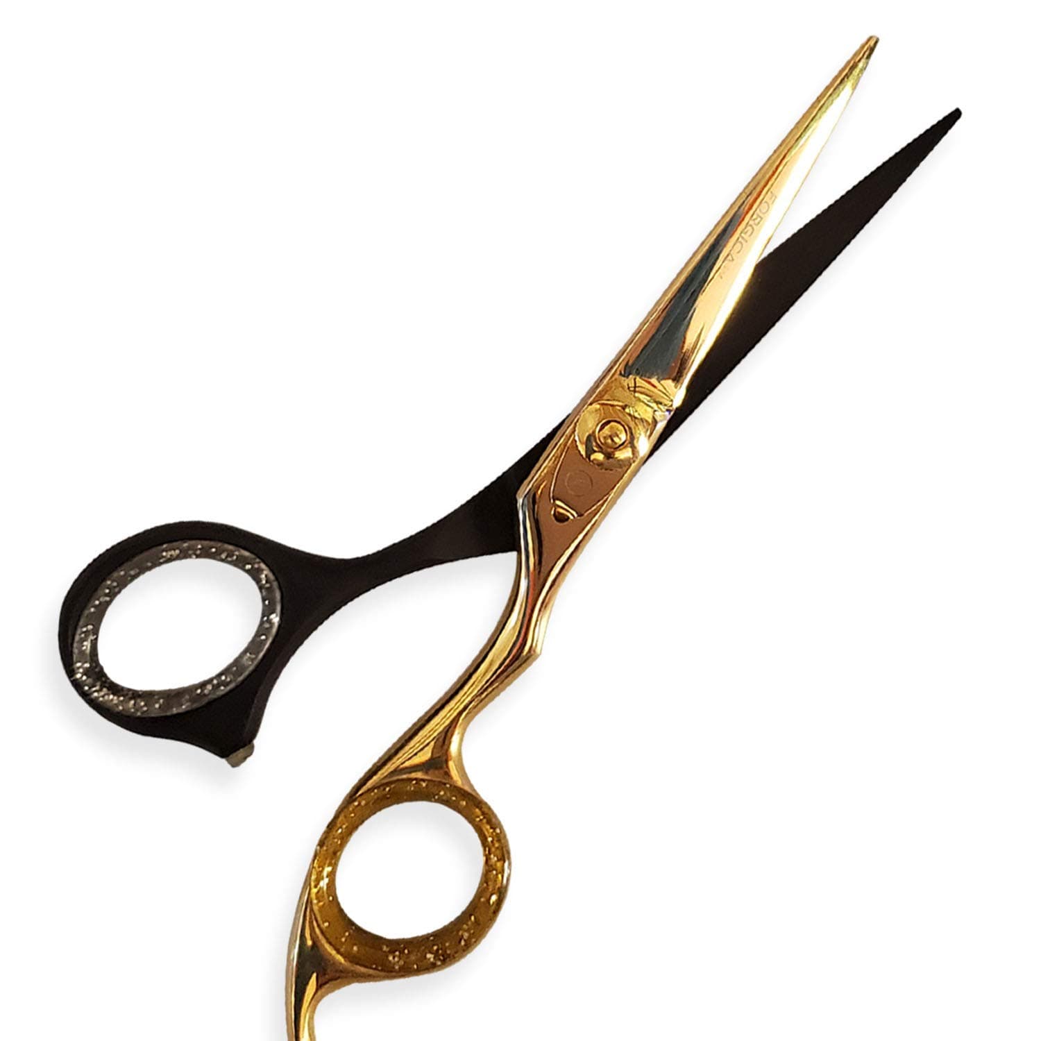 Gold And Black Scissors 5.5 Inches Hair Cutting Scissors Professional Japanese Stainless Steel Best For Barber Supplies And Home Salon
