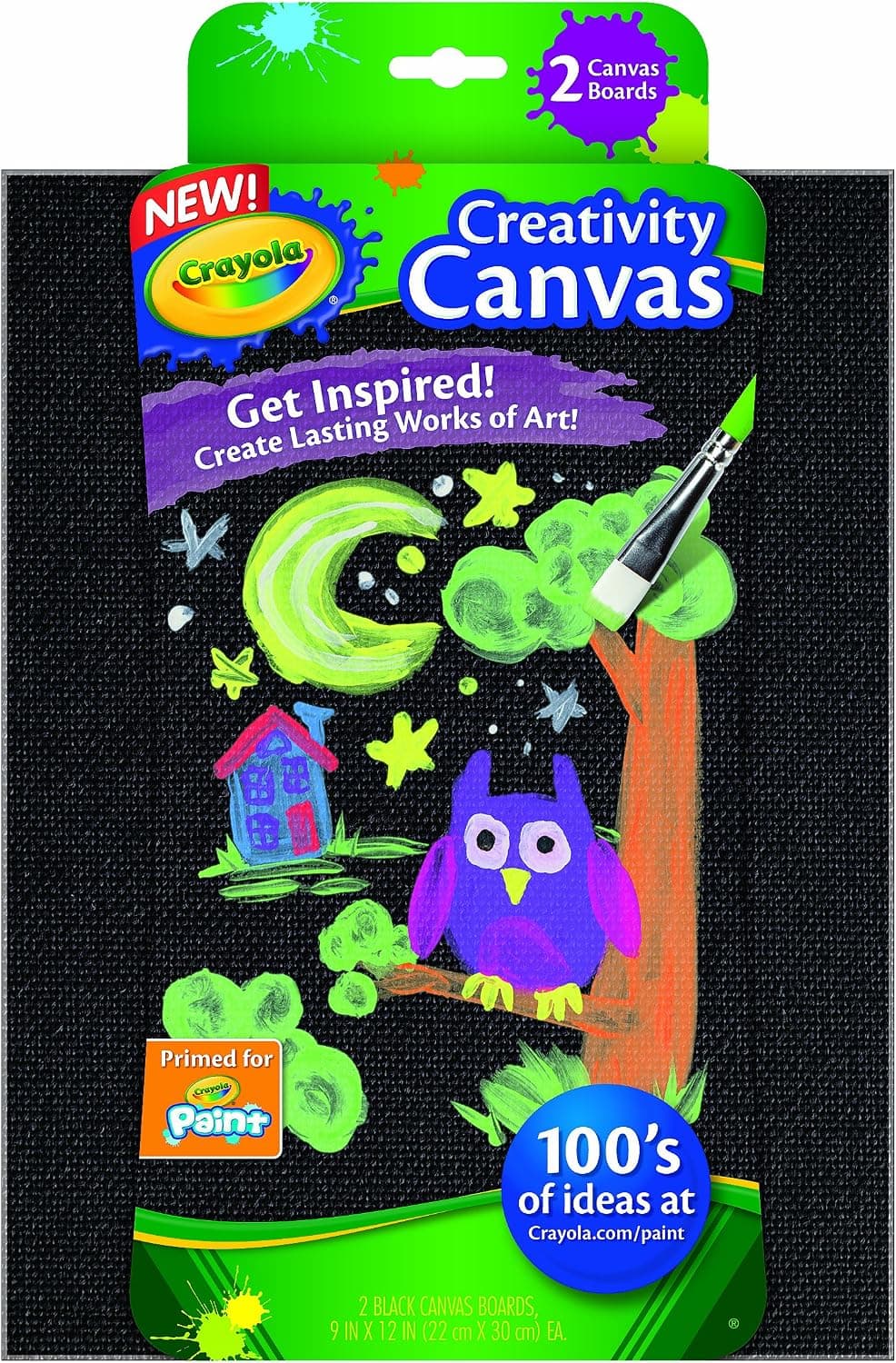 Crayola Paint Canvas Sets, Black
