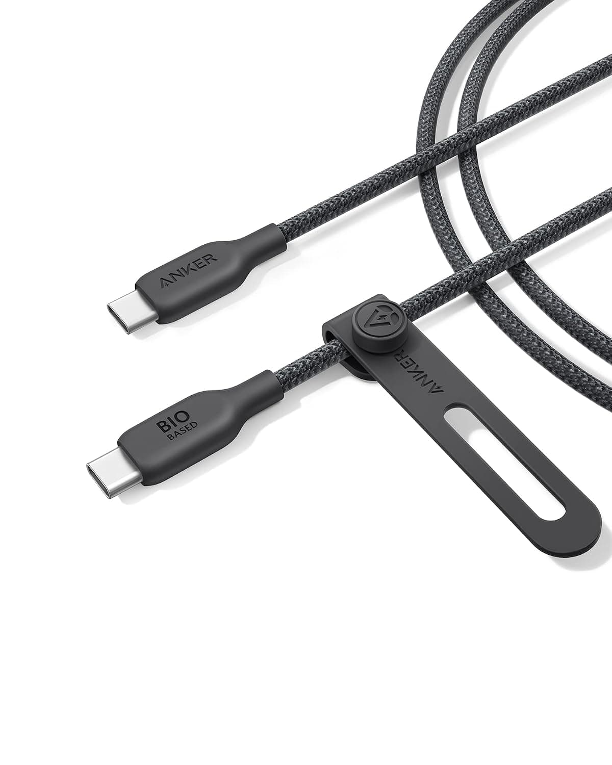 Anker 543 USB C to USB C Cable (140W, 6ft), USB 2.0 Bio-Nylon Charging Cable for MacBook Pro 2020, iPad Pro 2020, iPad Air 4, Samsung Galaxy Samsung Galaxy S23+/S23 Ultra/S22 Ultra (Phantom Black)