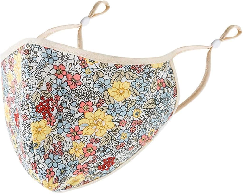 Boho Printing Face Covering for Women,Stylish Washable Reusable Cotton Covering for Dust Haze Protection