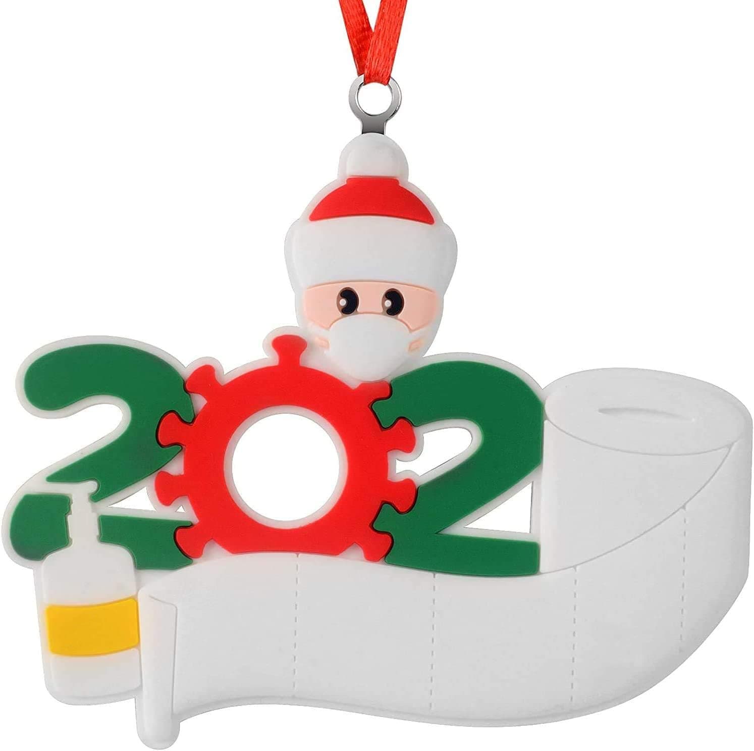 Christmas Ornaments Hanging Pendant:1Pack 2020 Quarantine Survivor Family Members Personalized1-7 Our Family Member Together Commemorative Customized Christmas Decorating Gift（Single Person）