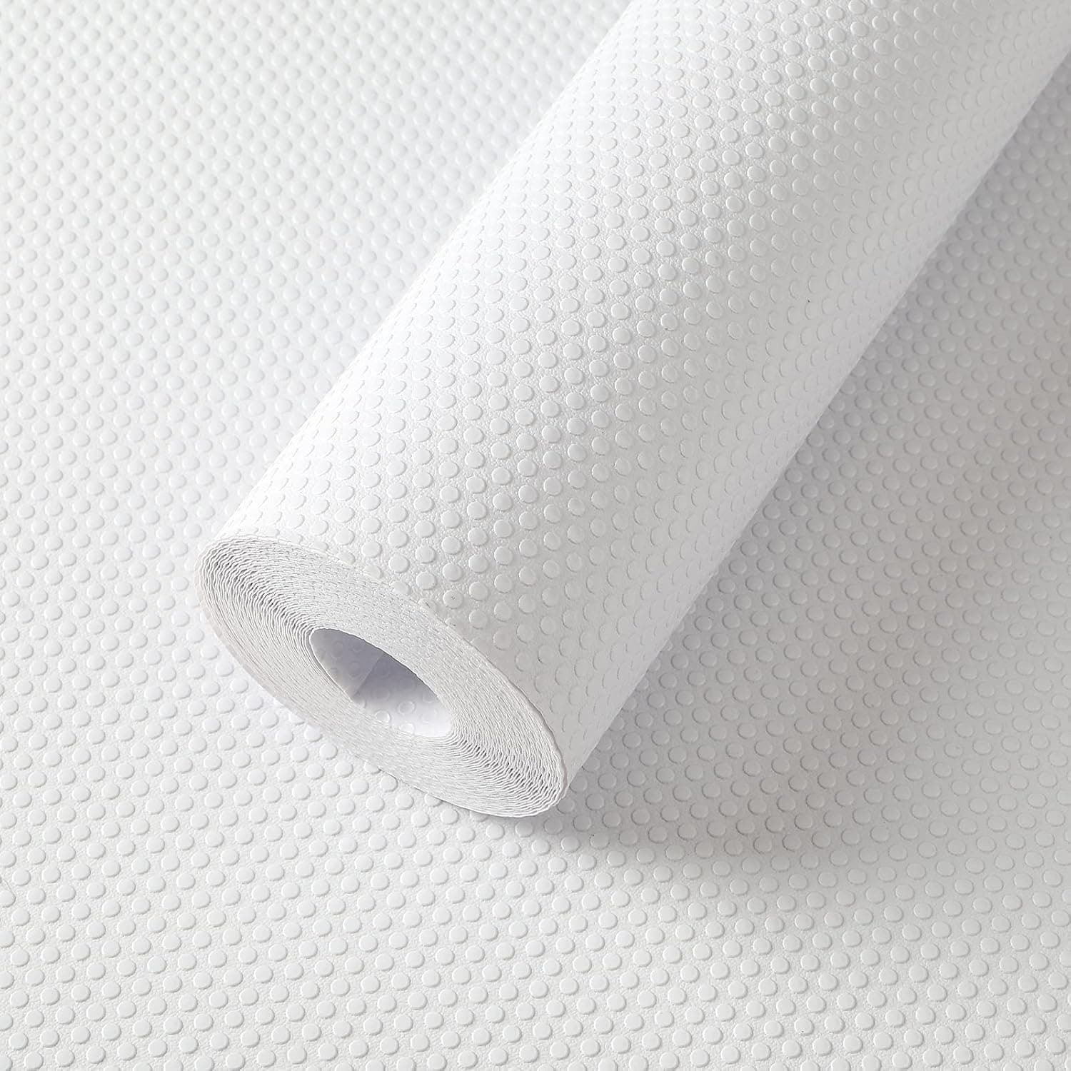 FLPMIX Shelf Liner for Kitchen Cabinets 14 inch Wide - Waterproof Cabinet Liner, BPA Free, Non-Adhesive, Easy to Cut Drawer Mat for Pantry Shelves, Cupboard 14" X300 Inch White