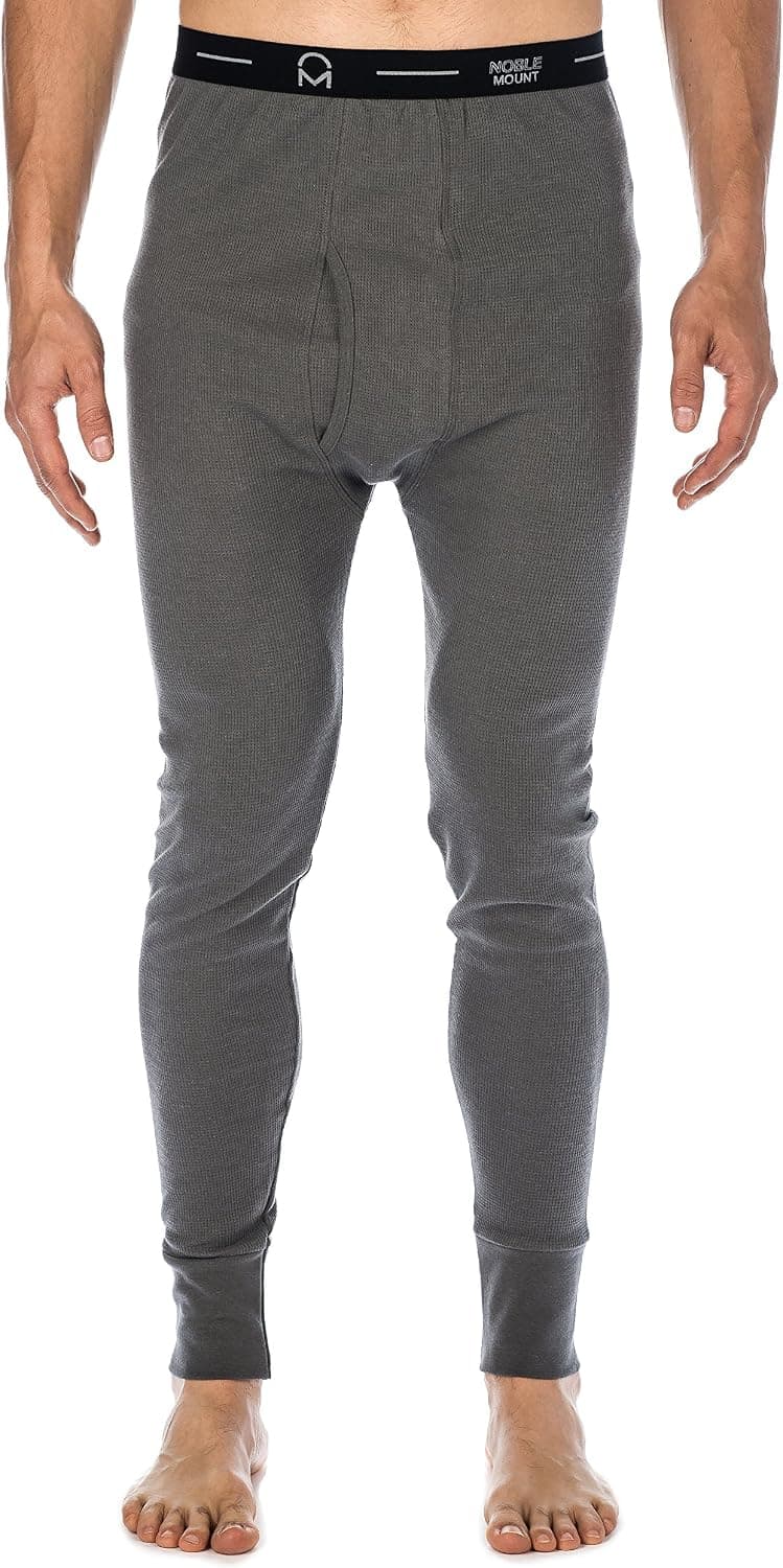 Noble Mount Men's Waffle Thermal Long John Underwear