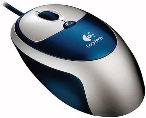 Logitech Click! Optical Mouse - Blue/Silver