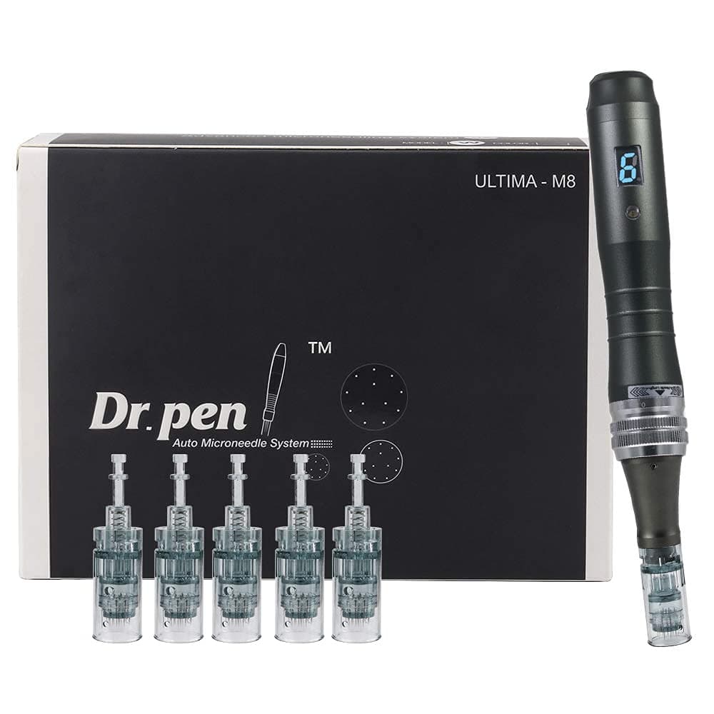 Derma Auto Pen - Dr. Pen Ultima M8 Electric Microneedling Pen - with 5pcs 16Tips Cartridges