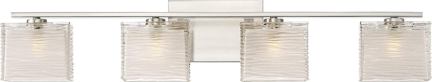 Quoizel WCP8604BN Westcap Vanity, 4-Light 240 Total Watts, Brushed Nickel