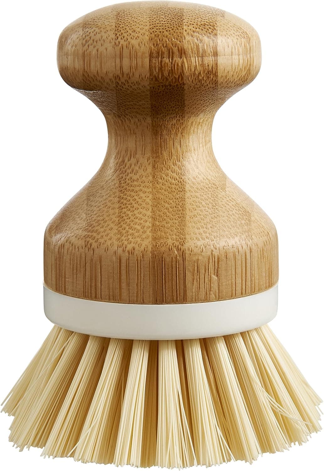 HIC Kitchen Vegetable Scrubber Dishwashing Brush, Bamboo with Non-Scratch Bristles