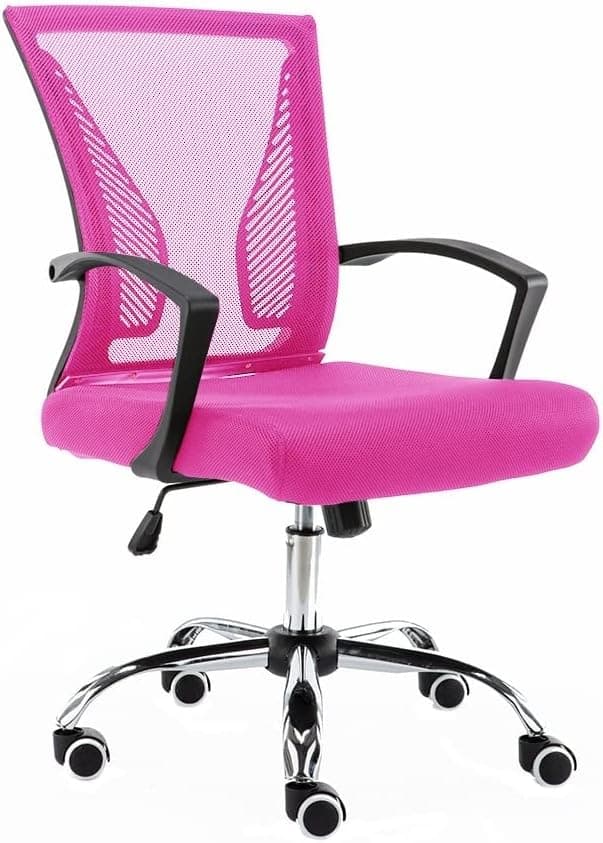 Modern Home ZUNA-BKPINK Office Chair, Black/Pink