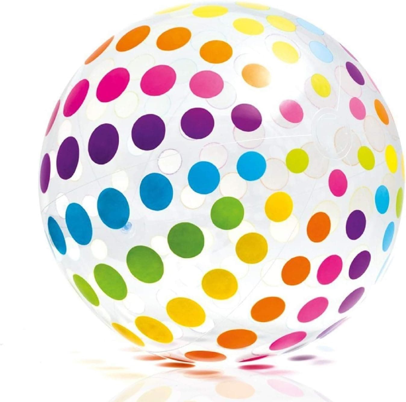 Intex - Jumbo Ball, Glossy Panels, with Variated Eye Catching Designs, (42 inches) (4-Pack)