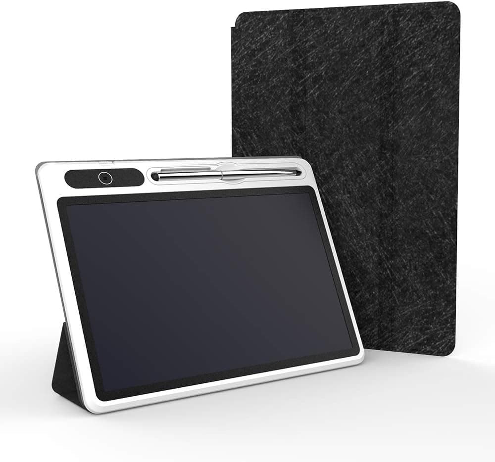 KURATU Updated 2nd Generation 10 inch LCD Writing Tablet with Protected case/Stand Art Graphics Tablets, Message, menu Board Designed for Business Office or Designers, Restaurants