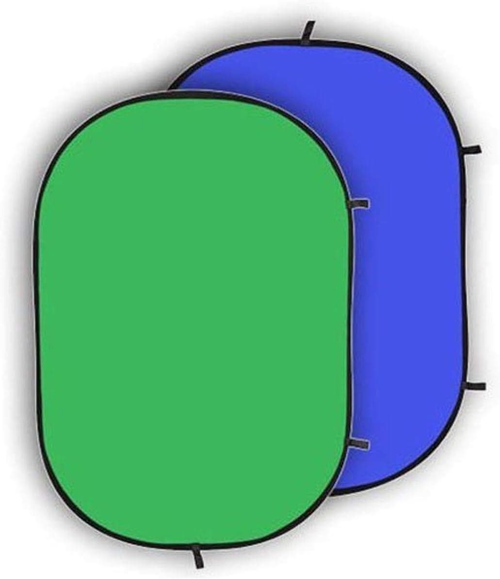 CowboyStudio Reversible Two Sided Pop Out Chormakey Green & Blue Background Panel 4 x 6 ft