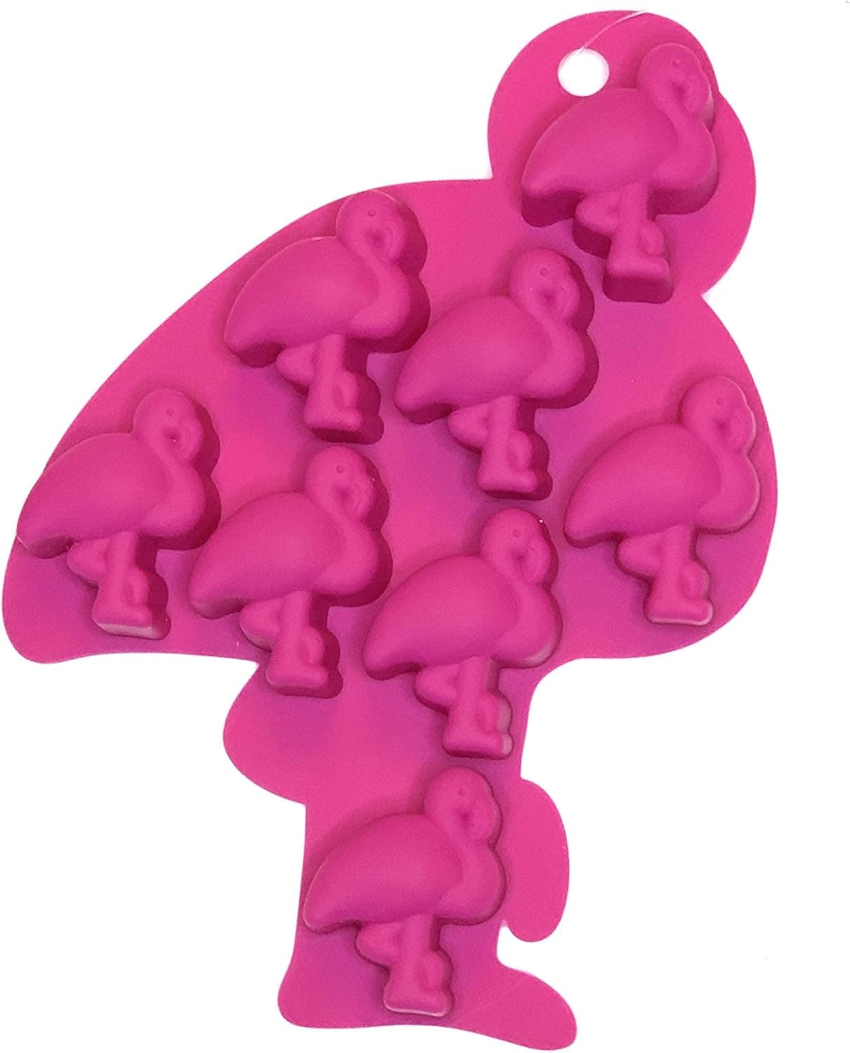 Novelty Mini Silicone Crafting & Candy Making Mold (Pink, Flamingo)